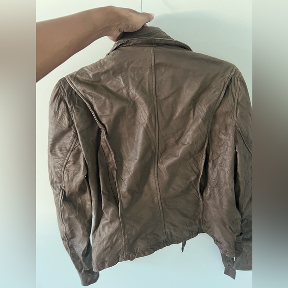 Kenna T Leather Moto Jacket in size L - Picture 10 of 10
